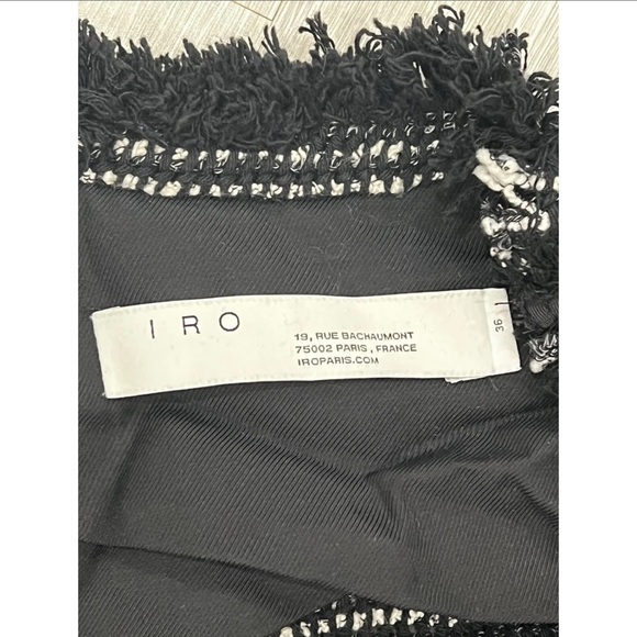 IRO Diana Tweed Blazer NWOT 36 - Picture 5 of 10